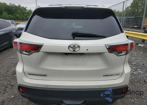 2015 Toyota Highlander Limited из США, поврежденный, VIN 5TDDKRFHXFS077414